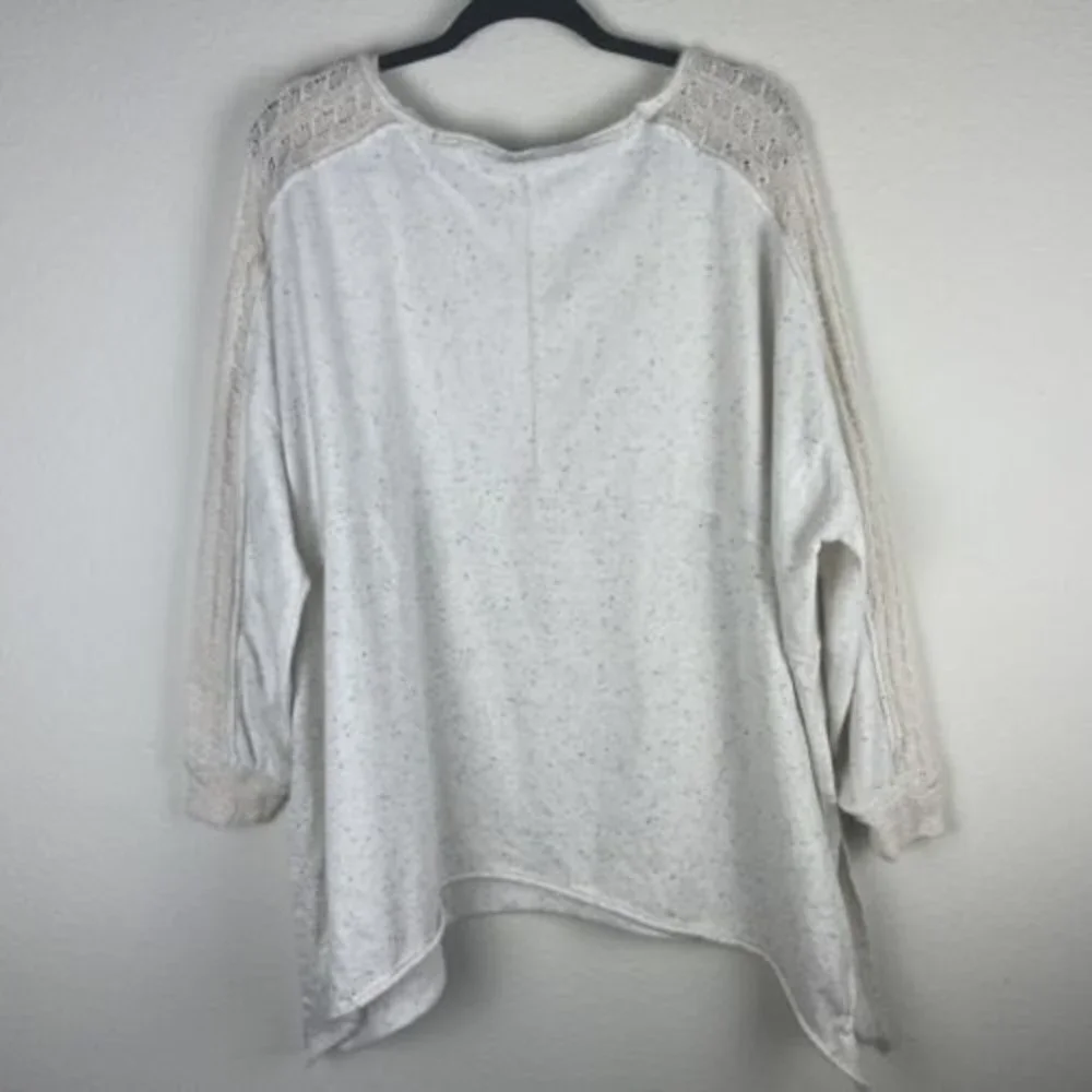 Free‎ People oversized oatmeal pullover Crochet Long Sleeves Size Small​​​​​​